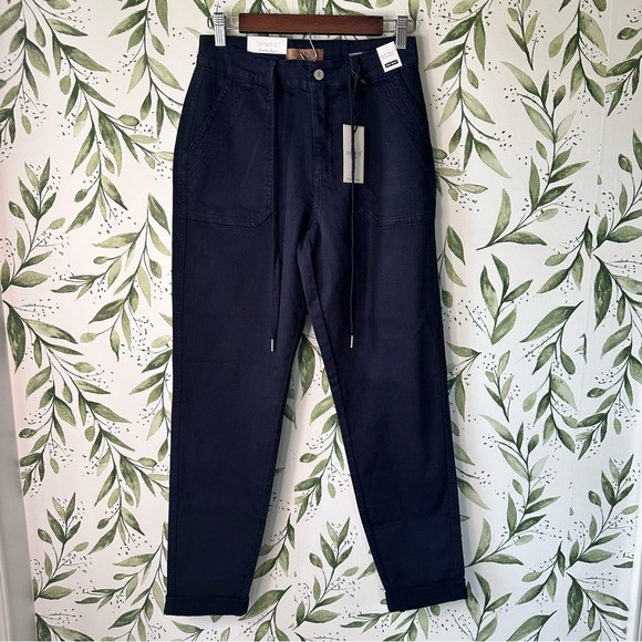Judy Blue Double Cuff Joggers. Navy. Size 3 or 26. NWT. - Picture 3 of 14